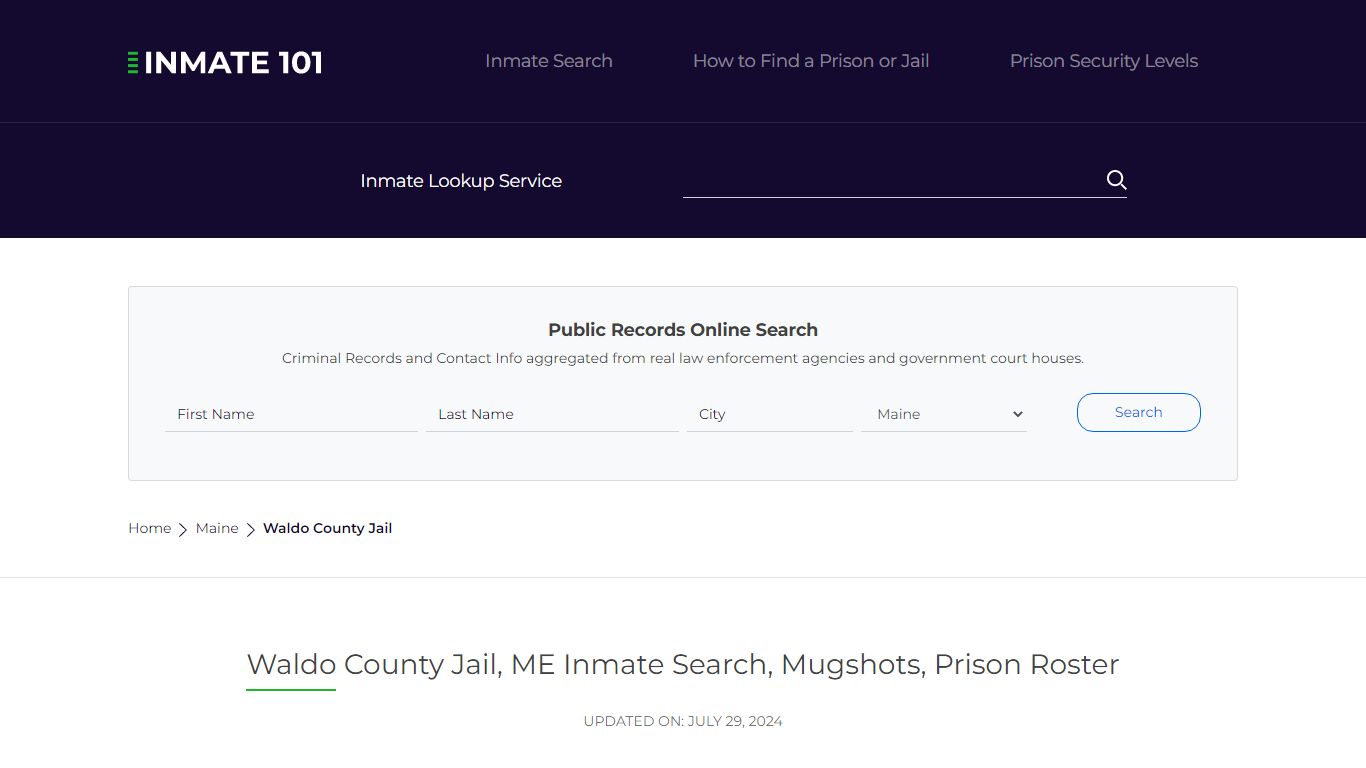 Waldo County Jail, ME Inmate Search, Mugshots, Prison Roster