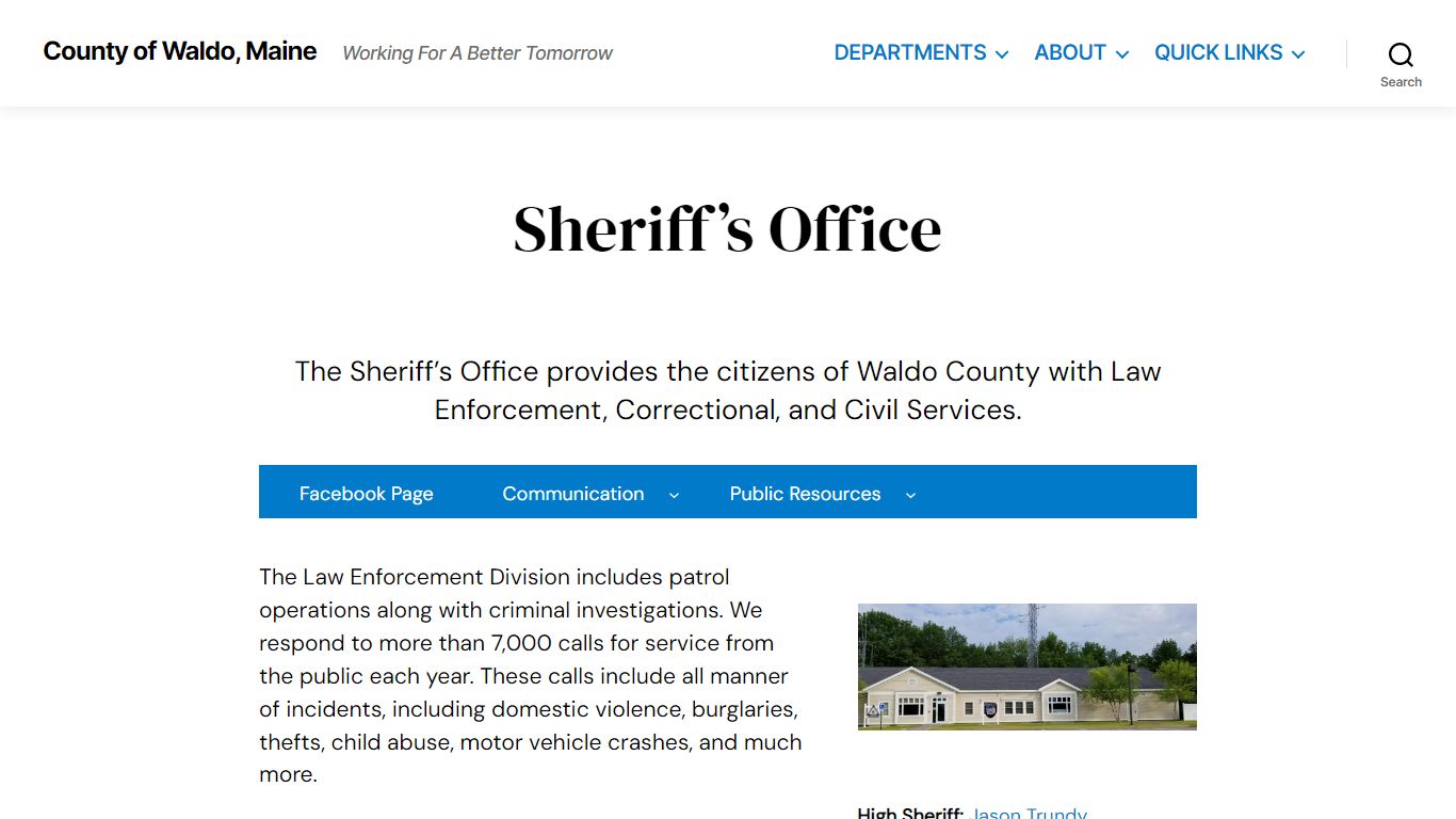 Sheriff's Office - County of Waldo, Maine