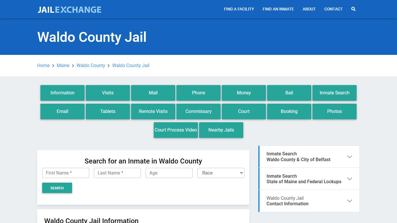 Waldo County Jail Roster Lookup, ME, Inmate Search - Jail Exchange