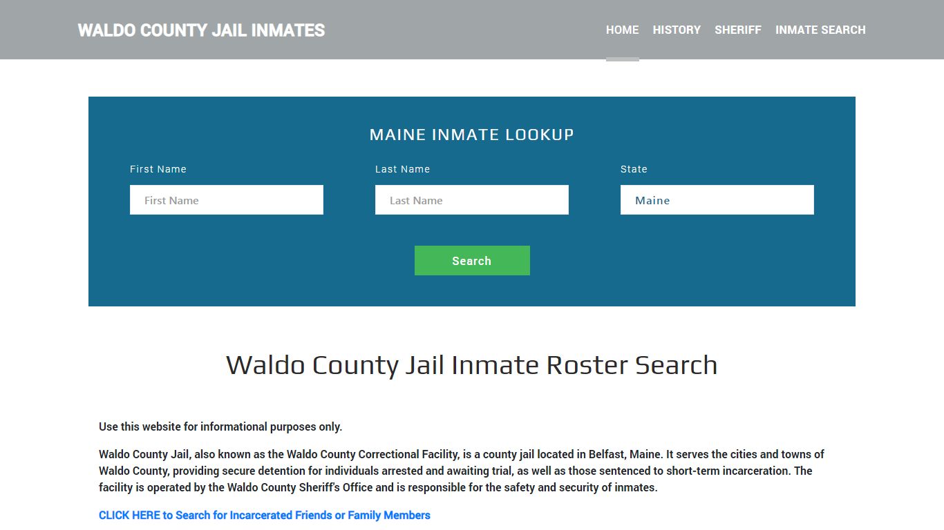 Waldo County Jail Inmate Roster Lookup, Belfast, ME